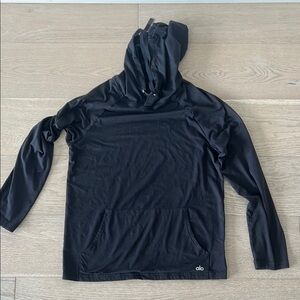 ALO Yoga Black Hooded Sweatshirt
